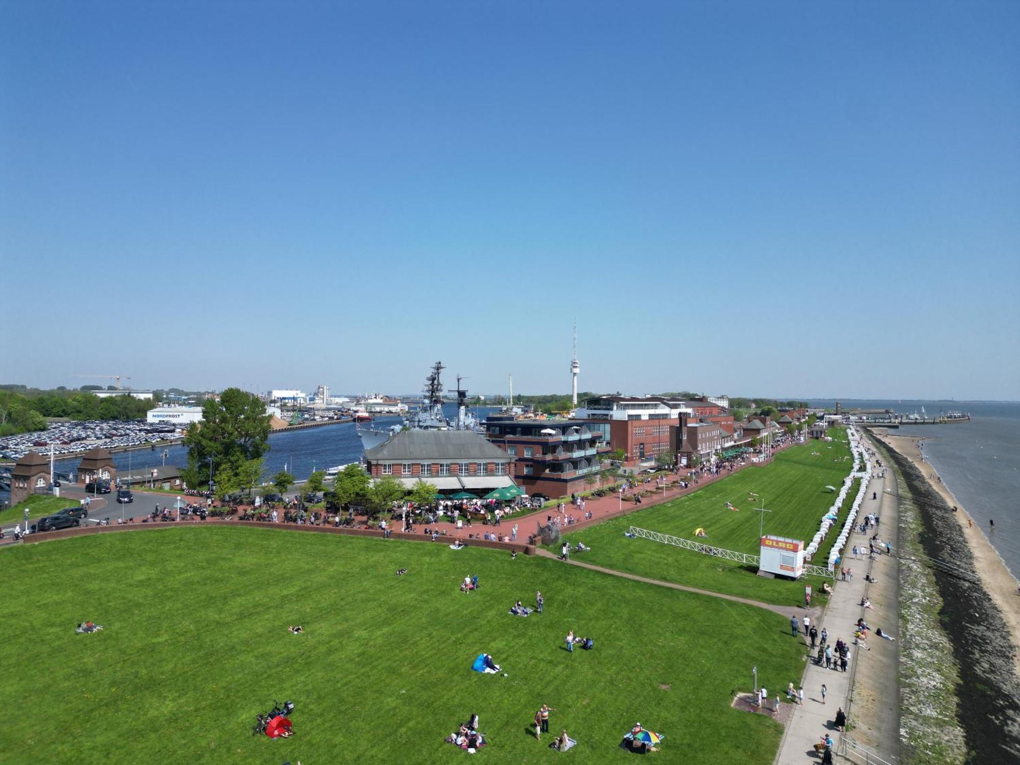 Strand-Apartment, Strandkorb, Meeresrauschen, Parkplatz Wilhelmshaven Ngoại thất bức ảnh